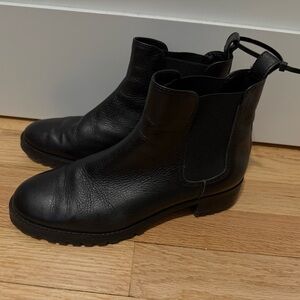 Talbots Black Leather Chelsea Boots